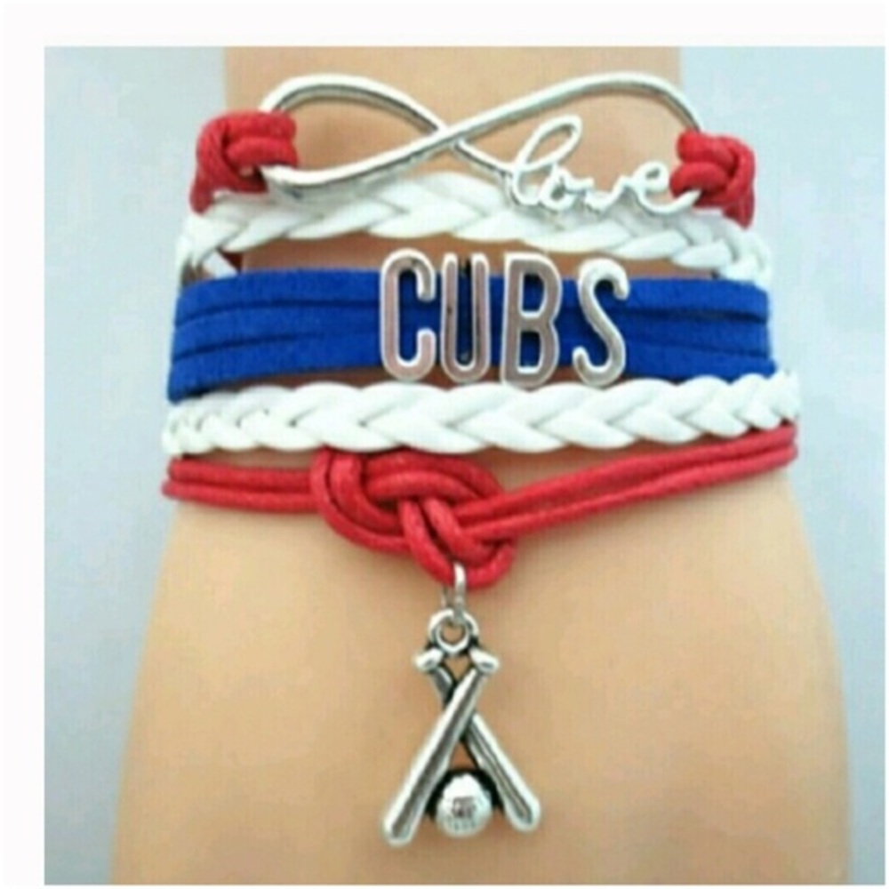 Cubs infinity bracelet